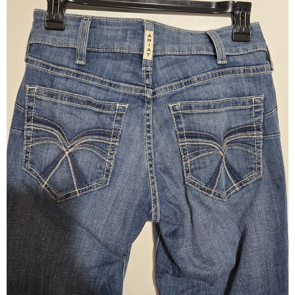 ARIAT Women's Real Allessandra Midrise Bootcut Blue Jeans 25 Regular Cowgirl - Picture 9 of 16